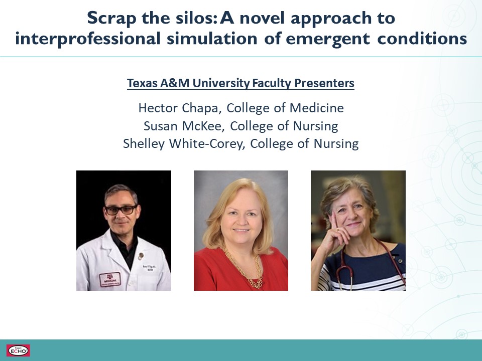 Scrap silos: A novel approach - interprofessional simulation - emergent conditions